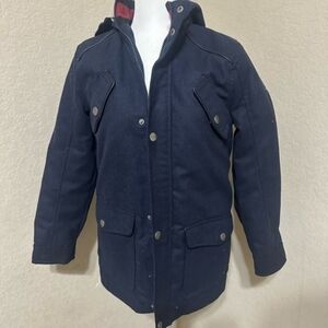 New With Tags Urban Republic Boys Navy Jacket Size M 10/12  Plaid  Lining  Coat